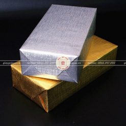 Giấy gói quà cao cấp sọc kẻ ngang dọc