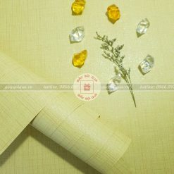 Giấy gói quà, bọc quà cao cấp chất vải sọc màu vàng