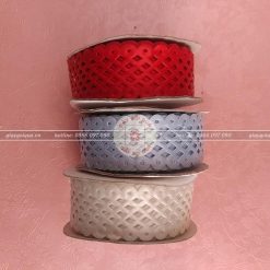 Ruy băng châu Âu 3,5cm họa tiết đẹp