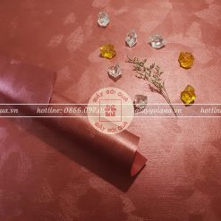 Giấy gói quà cao cấp sợi len màu đỏ