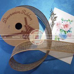 Ruy băng thô viền ren 4cm