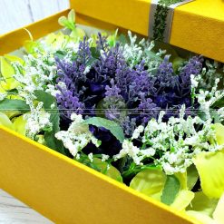 Hộp quà valentine xếp hoa trái tim độc đáo HQ15 – Kích thước 23x17x7cm