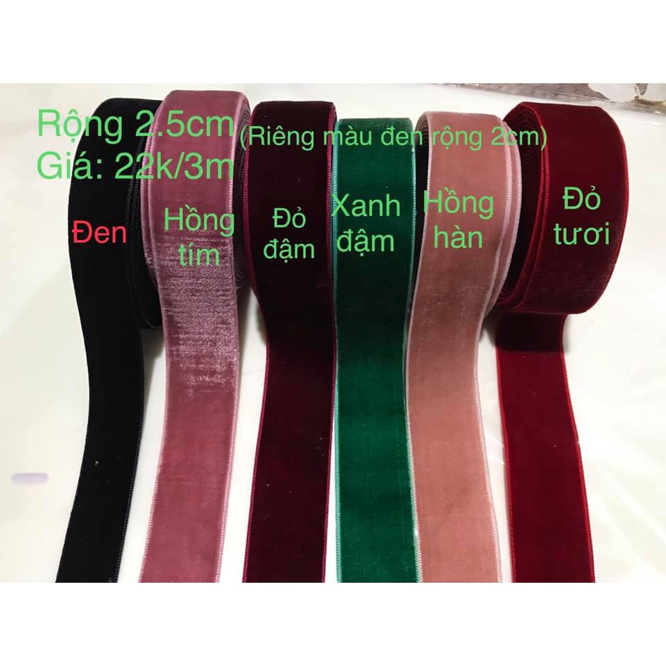 Những mẫu ruy băng nhung Đẹp - Giá Rẻ - Mẫu mới 2022