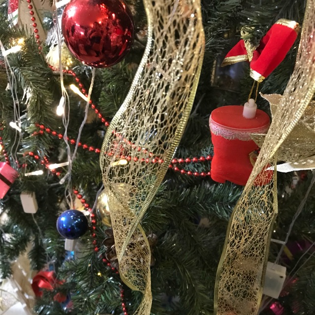 Ruy băng trang trí Noel | Ruy băng trang trí cây thông đẹp